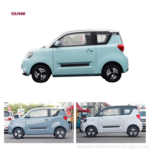 Mini Electric Car 2022 Эффективная цена Новый внешний вид уникальный цветовой дизайн 3 двери 4 места для левой руки транспортное средство